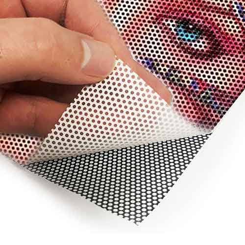 One Way Vision Baskı -Delikli Folyo